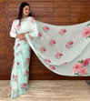 VK 4194 Georgette Digital Printed Sarees Wholesale Shop In Surat
